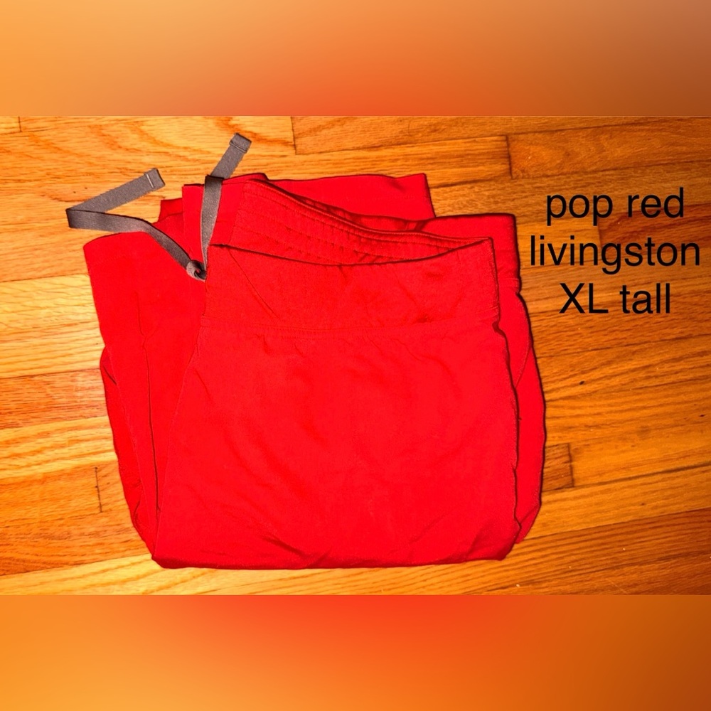 Figs Pop Red Livingston XL Tall Pants